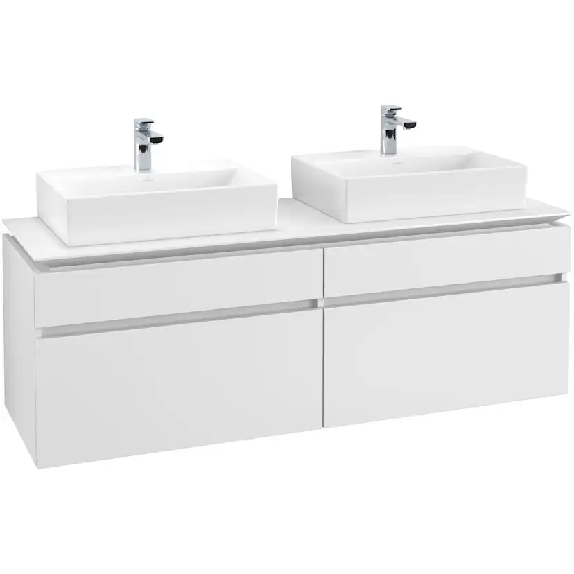 Tvättställsskåp Villeroy & Boch Legato 1600 med 4 Lådor för Två Tvättställ från Memento