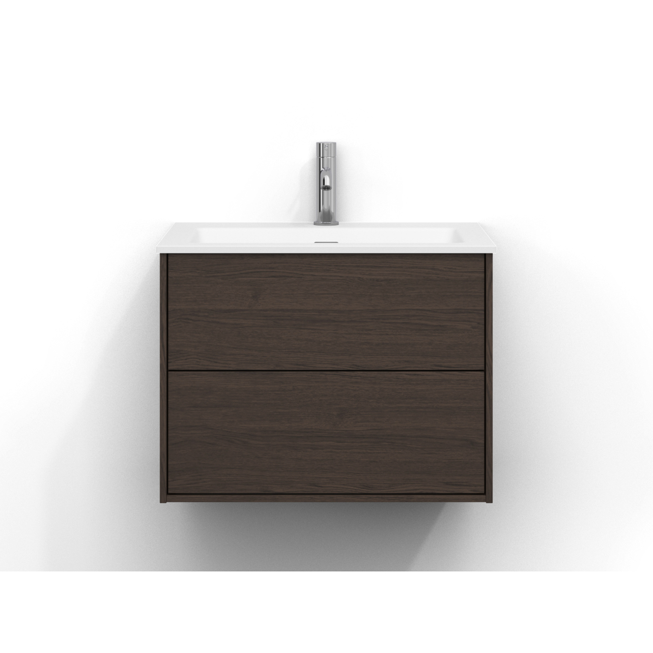 Epos Udel 60 B.Ask 2L Psh Brun Ask, Front: Plan med Push-Open