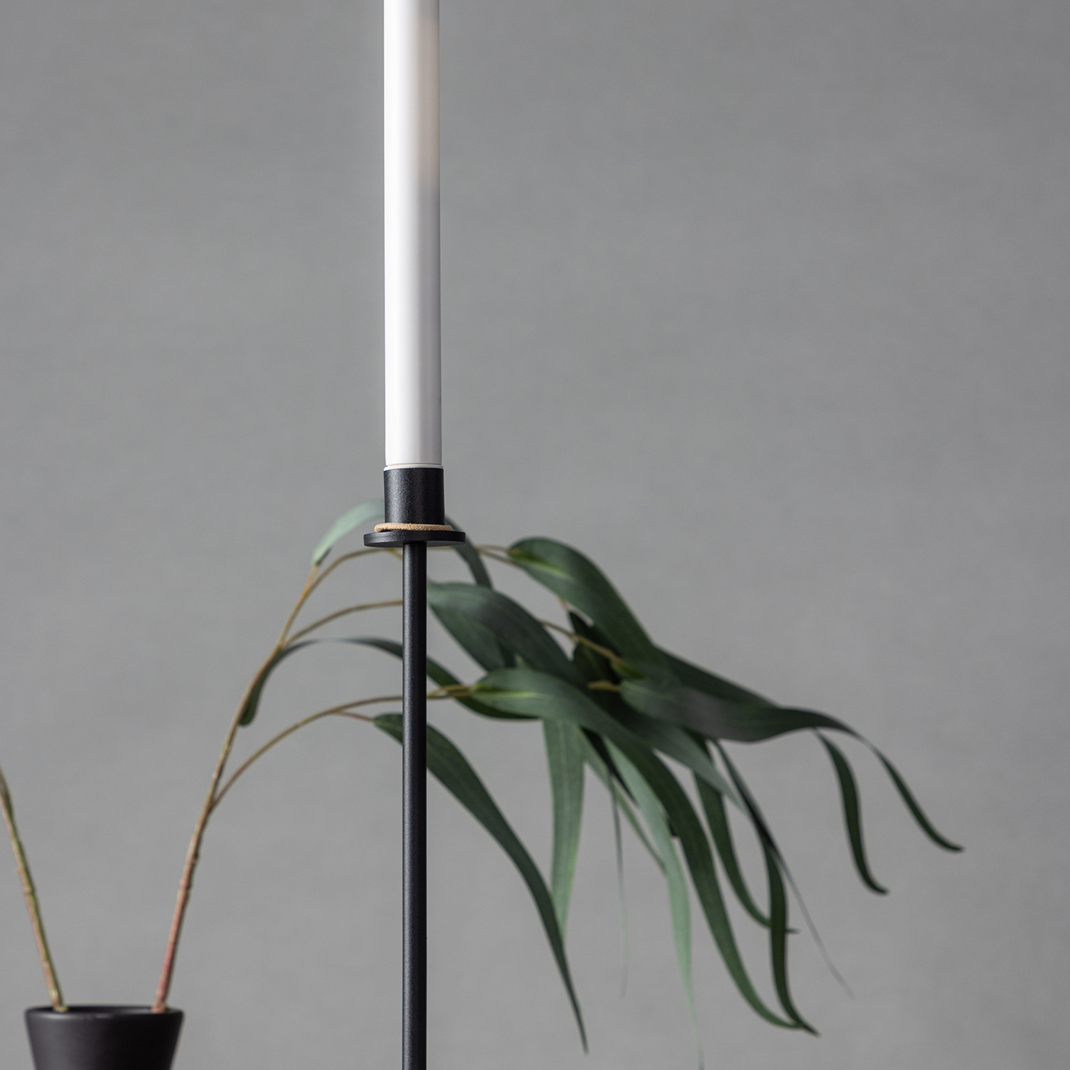 Högehall H60cm Candlestick  - Black  / 60 cm