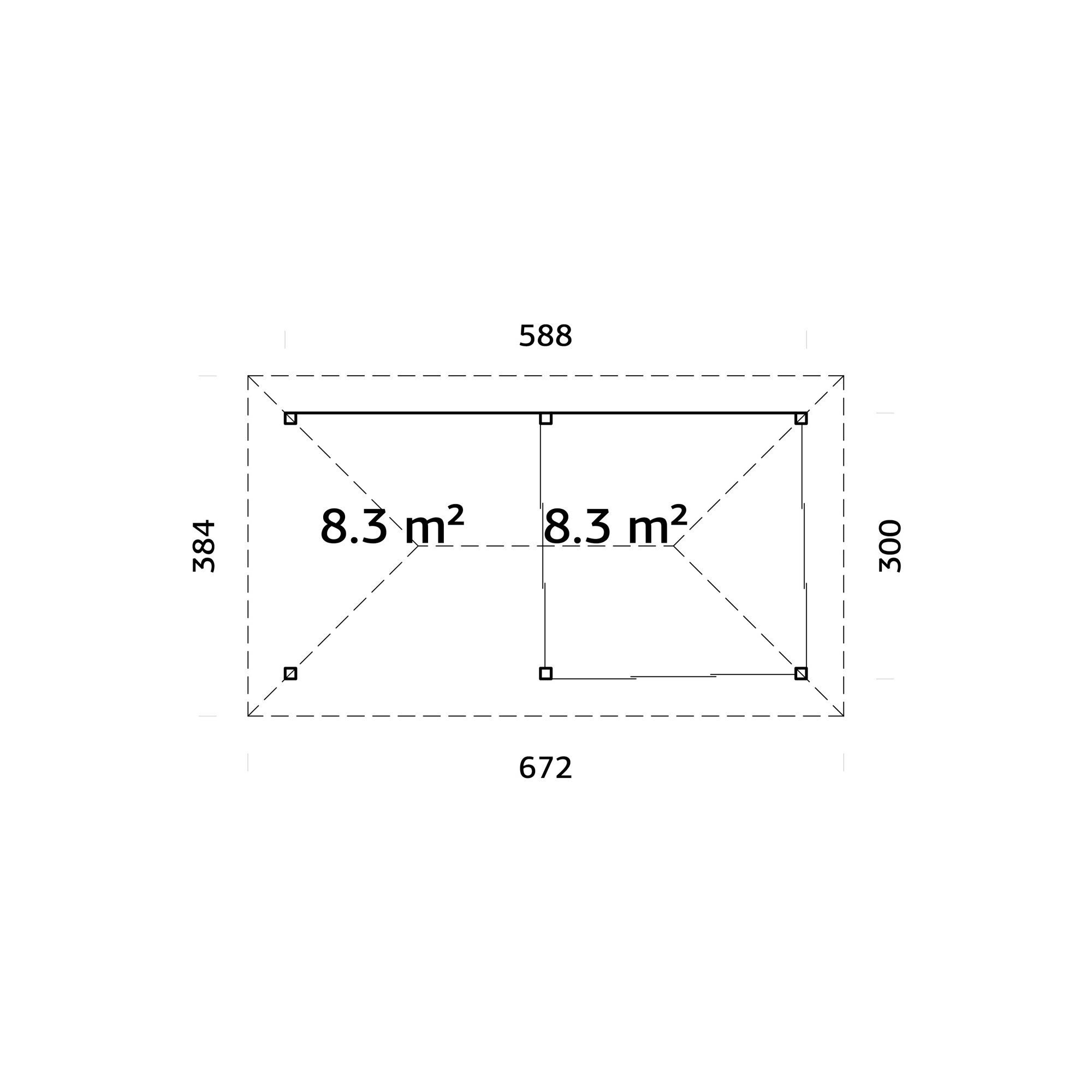 Uterum Palmako Bianca 16,6 m2 Set 506 Slide Plus