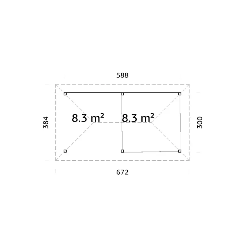 Uterum Palmako Bianca 16,6 m2 Set 506 Slide Plus