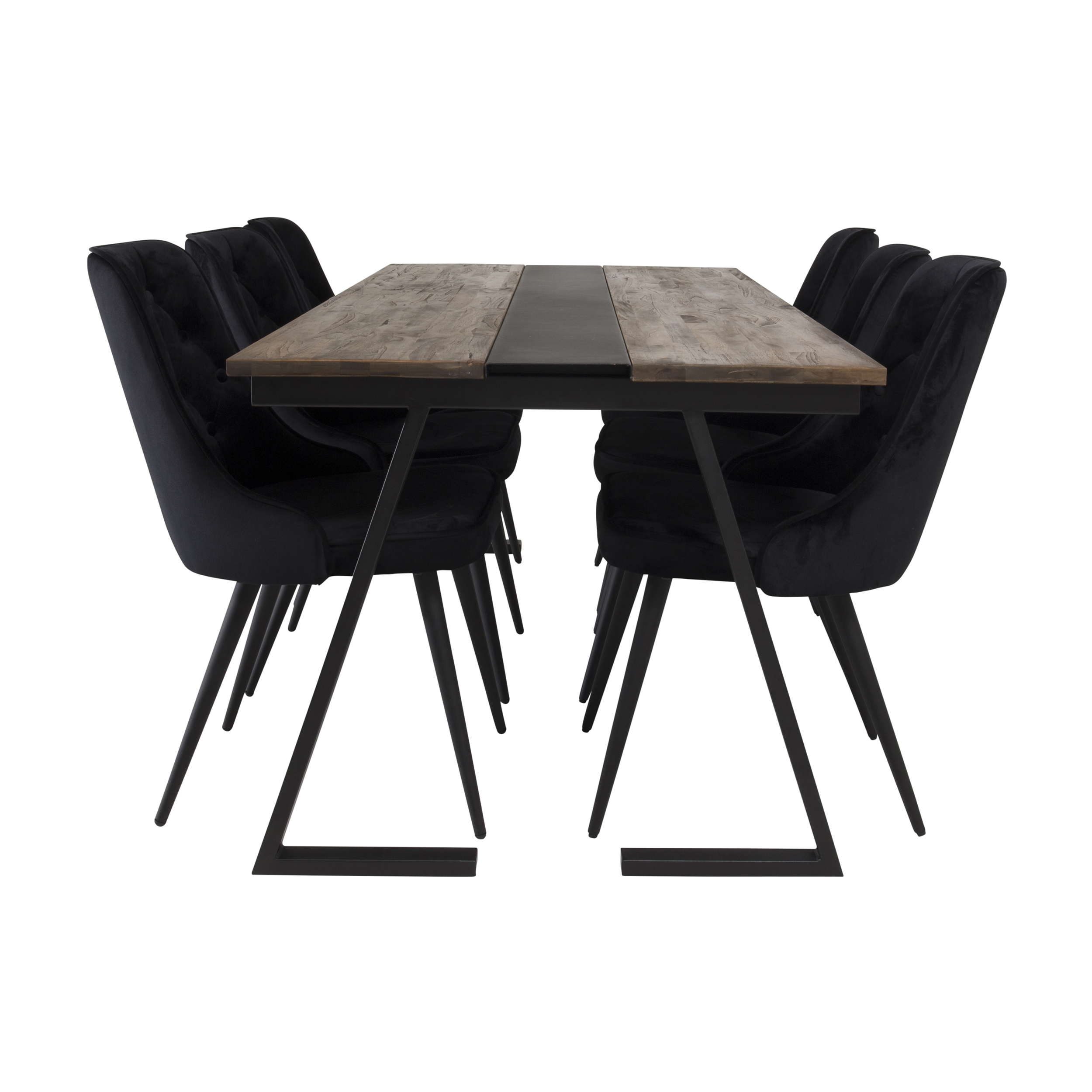 Matgrupp Venture Home Jane med 6 Vera Stolar Sammet