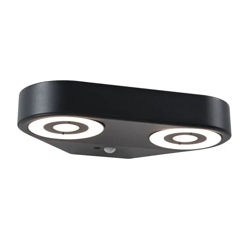 Fasadbelysning LED Paulmann Silma Dubbel med Skymningsstyrd rörelsedetektor IP44 230V