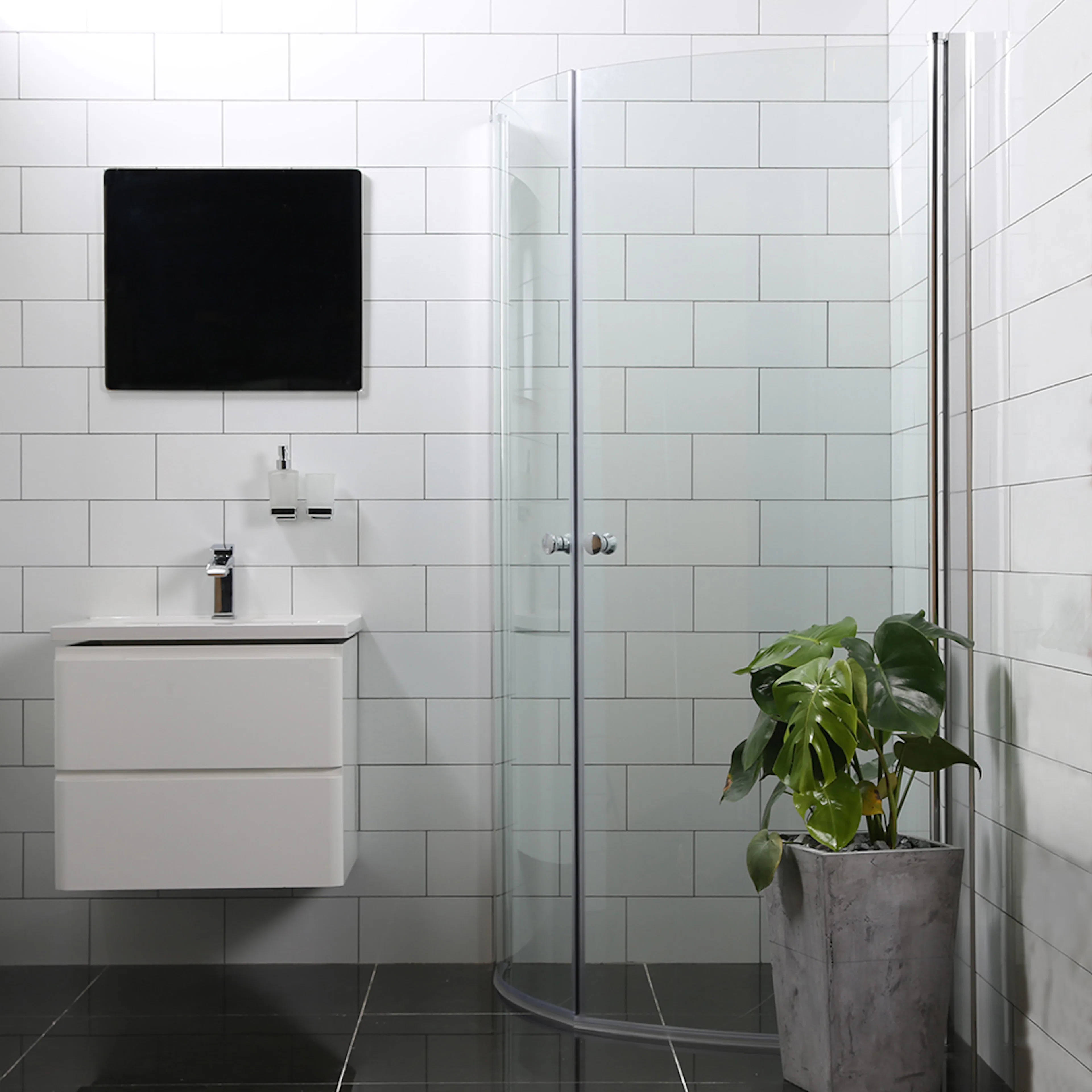 Duschhörn Bathlife Mångsidig Rund Dörr 45° + Rund Dörr 45°