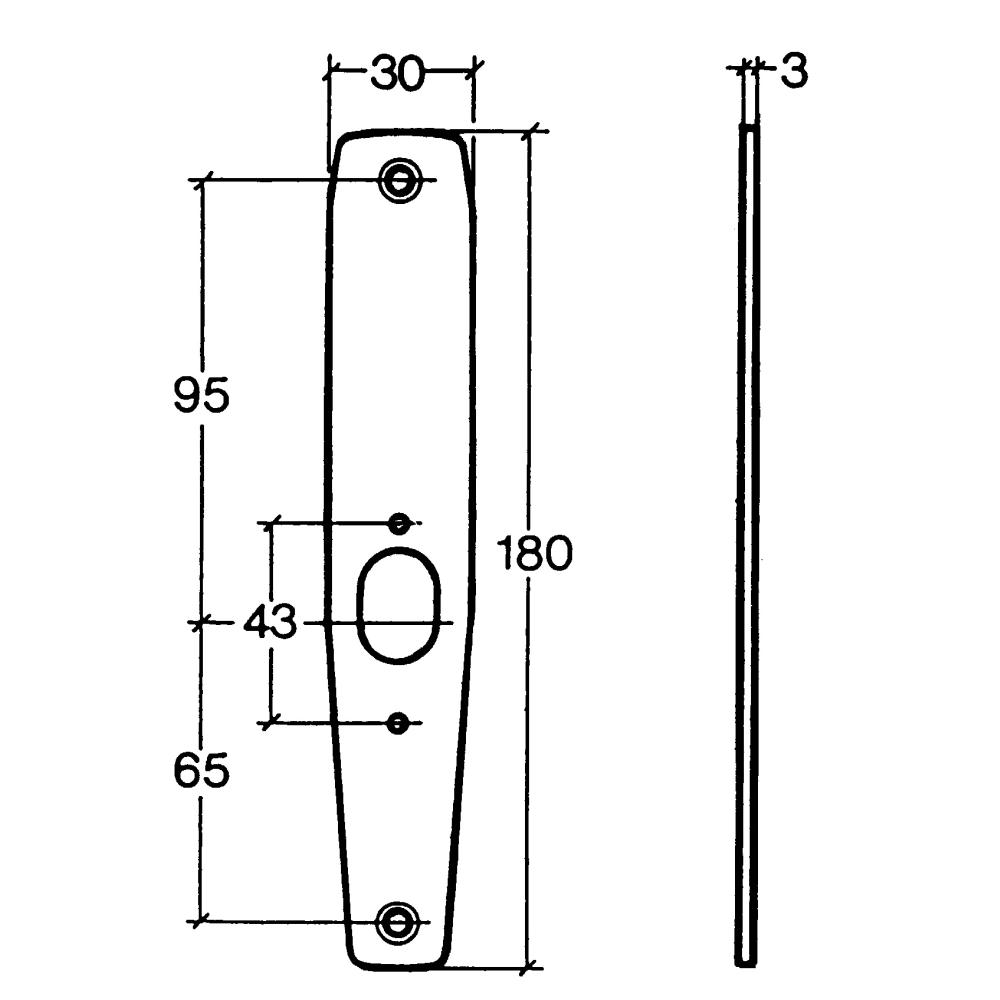 Underläggsbricka ASSA Abloy Fix 4285