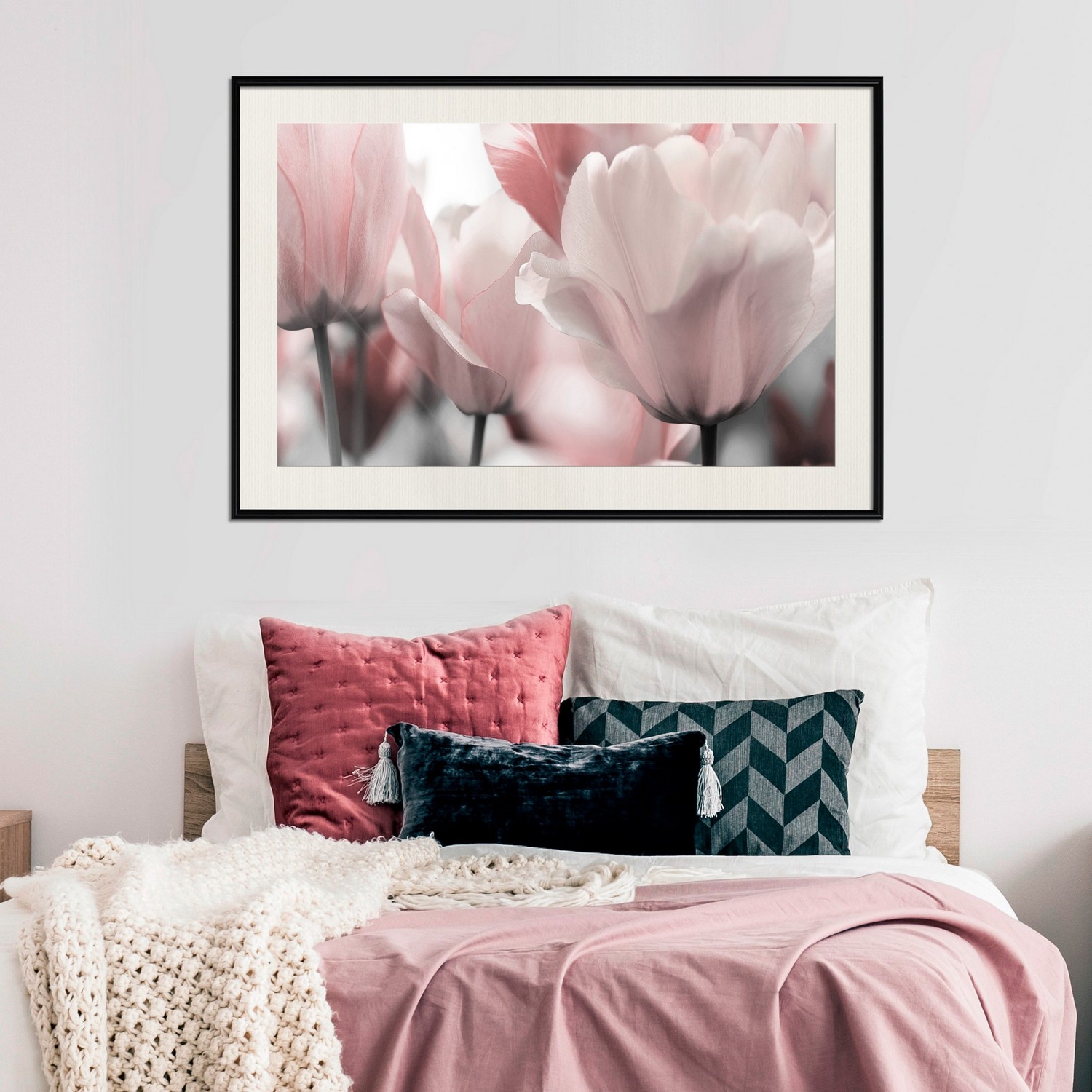 Affisch - Fabulous Tulips [Poster] 30x20 Svart ram med passepartout, 30x20 cm