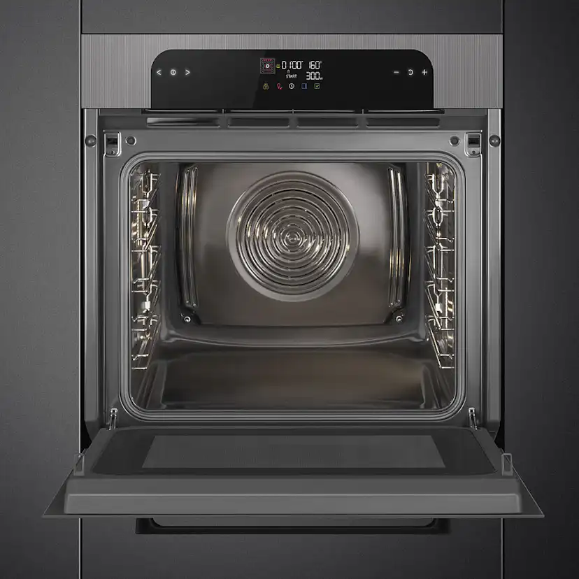 Kombiugn Smeg SO6202M2S med Varmluft och Mikrovågsfunktion Silver 60 cm