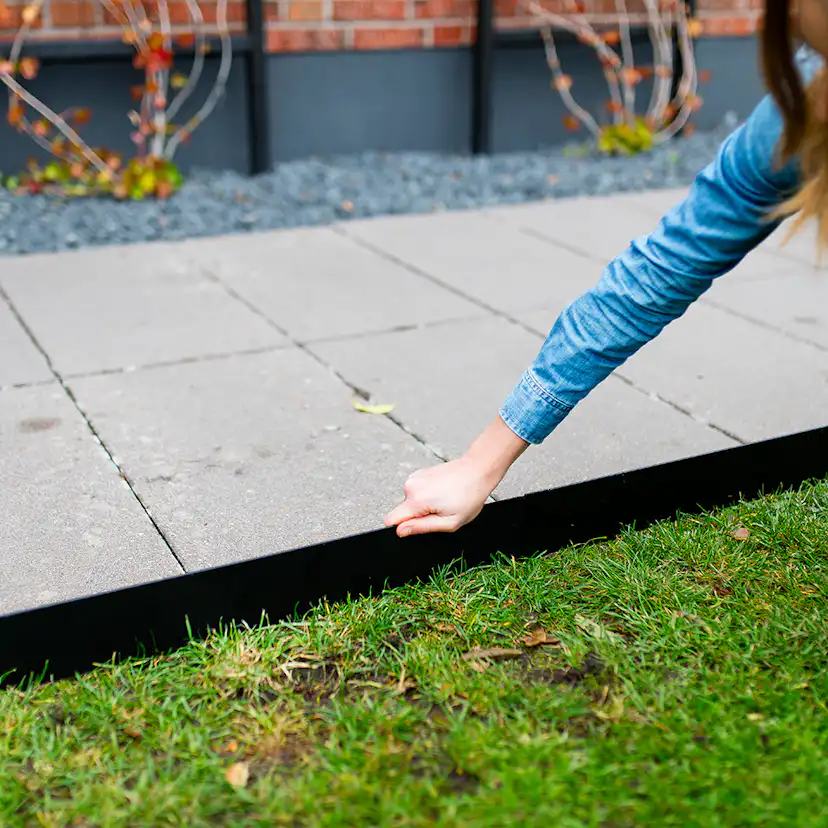 Rabattkant Skotte Garden 16x100 cm 12-Pack Svart Stål