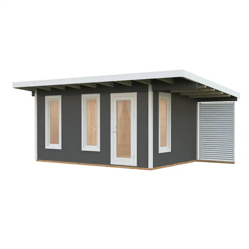 Trädgårdshus Palmako Grace 13,4+4,1 m2