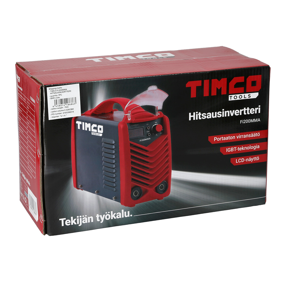 Svetsmaskin Timco Fi200MMA Portabel Inverter