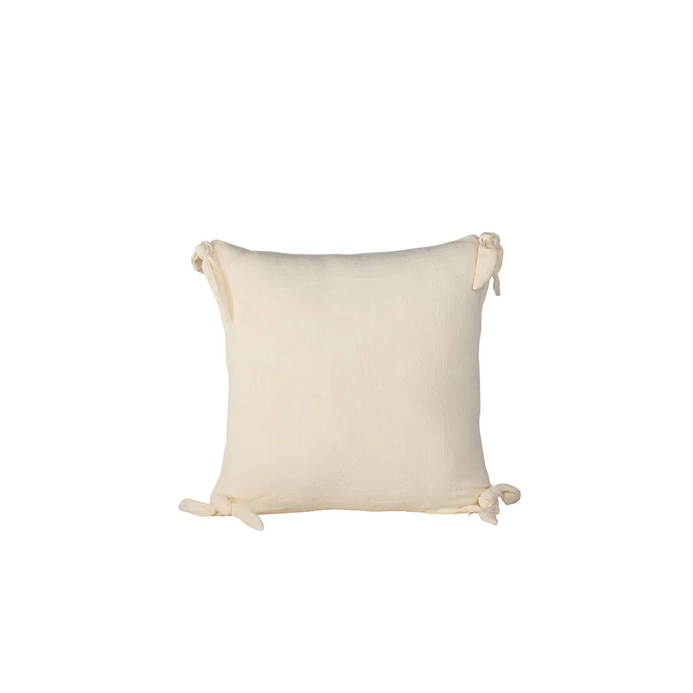 Nora Cushion Cover Linen Viscouse - White Vit