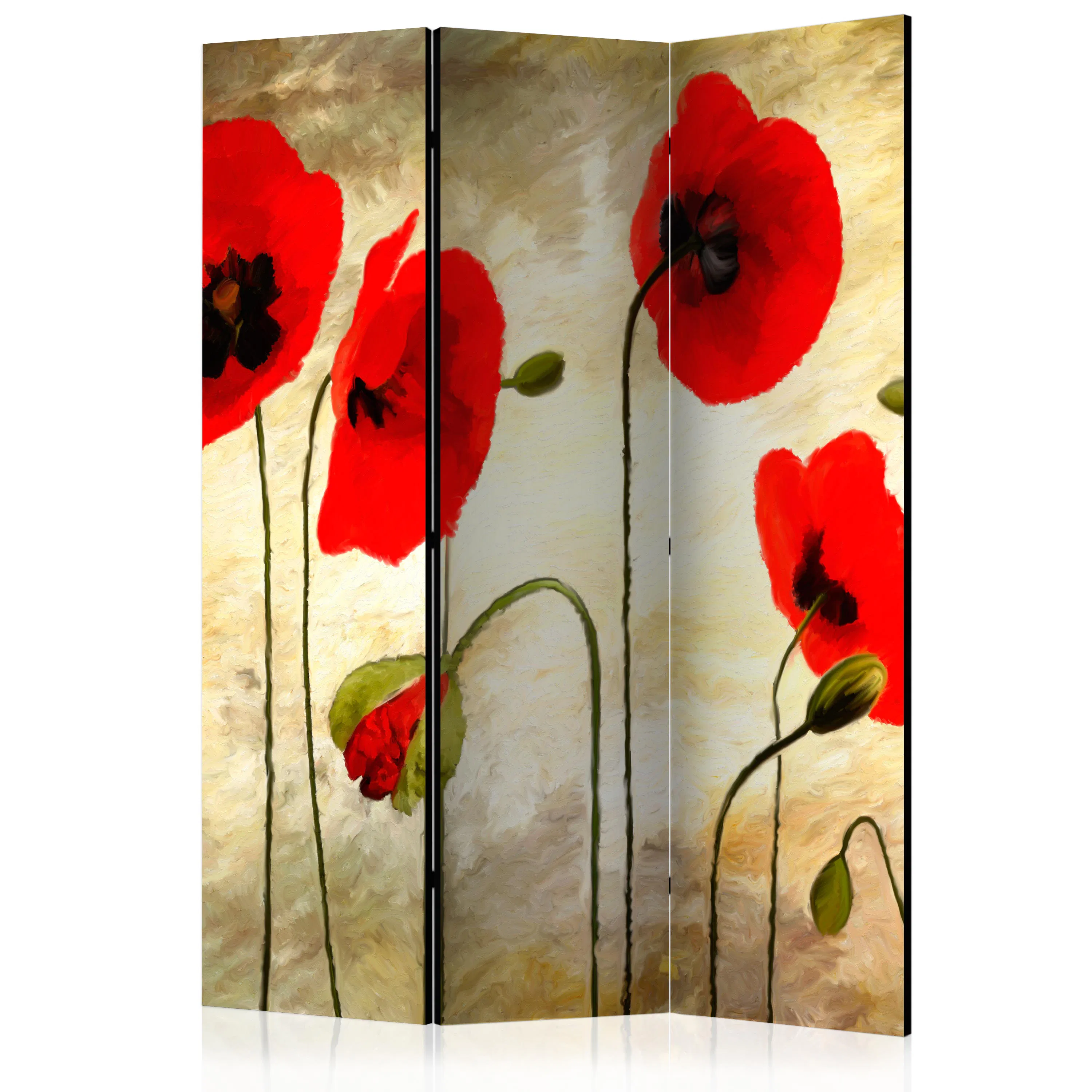 Rumsavdelare Skärmvägg Arkiio Golden Field Of Poppies 135x172 cm