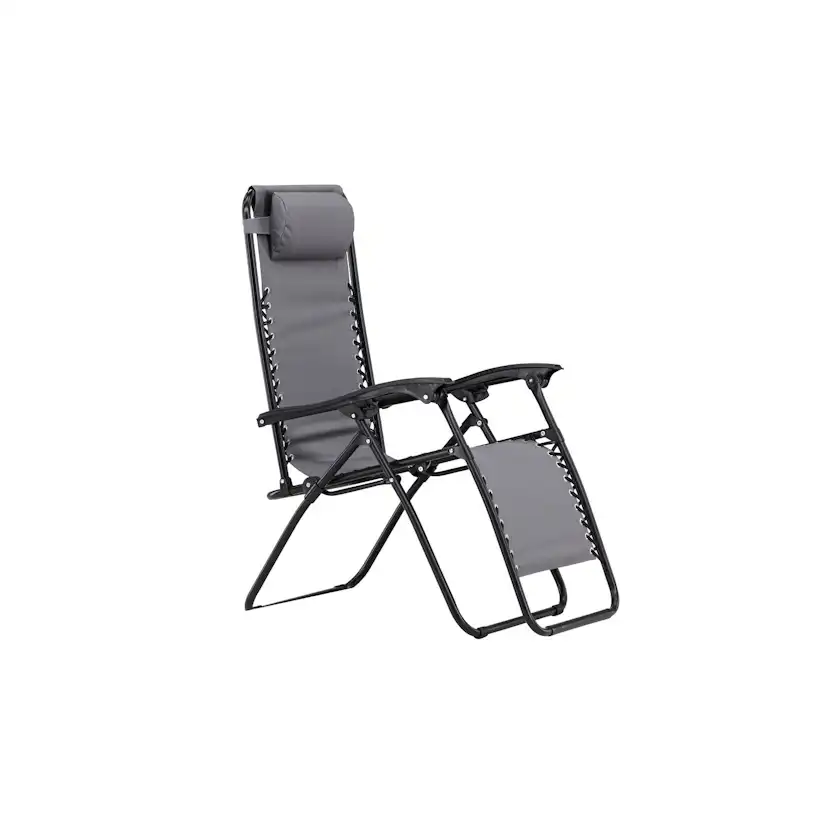 Vulcano Sun Lounge - Grey / Black Solstol Venture Home Vulcano