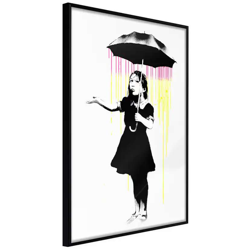 Poster Artgeist Affisch Girl with Umbrella