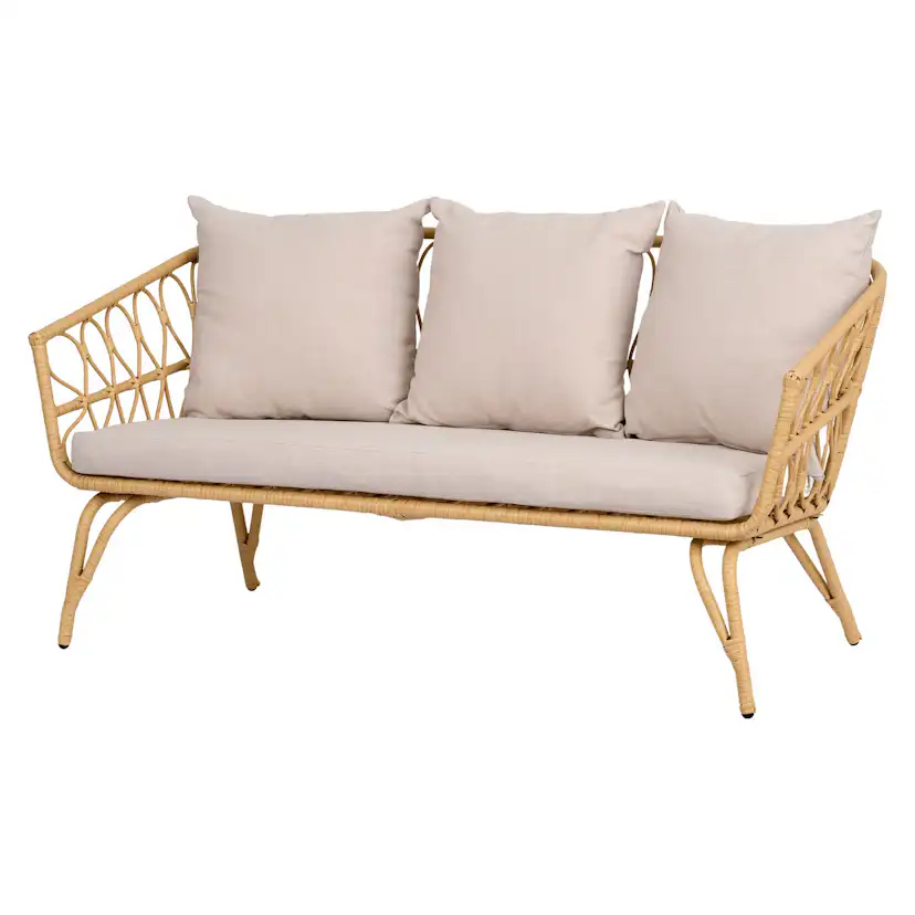 Loungeset ENVY DESIGN Magrethe Utemöbler med Dynor i Rotting