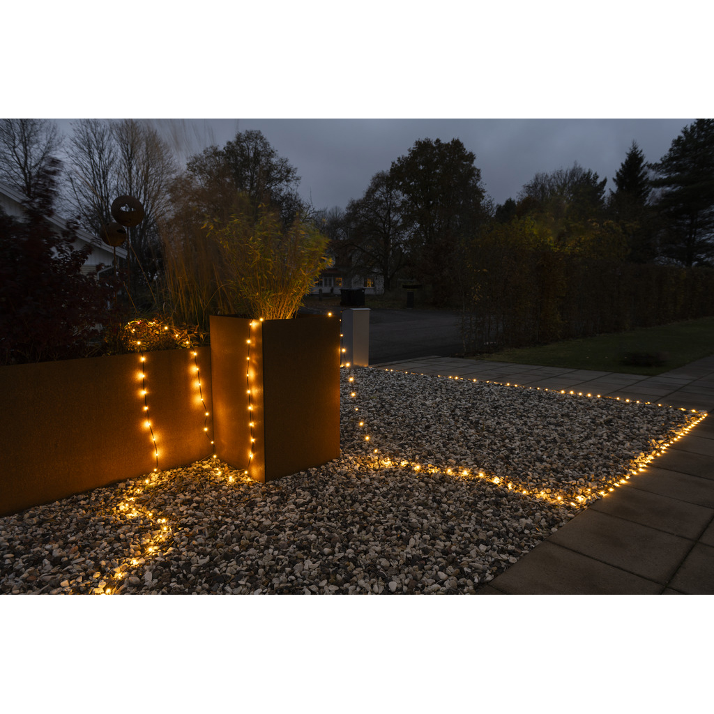 Ljusslinga Gnojsö Konstsmide ShineLine 400st LED-lampor Amber 20m Utomhus