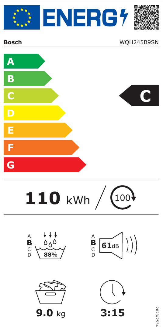 Tvättmaskin med Torktumlare Bosch WGH256AESN-WQH245B9SN Serie 6 i-DOS Vit