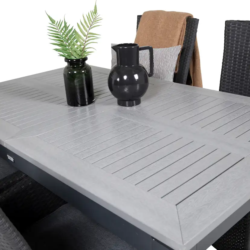 Matgrupp Venture Home Aleyna 160/240 med 4 Pishi Matstolar