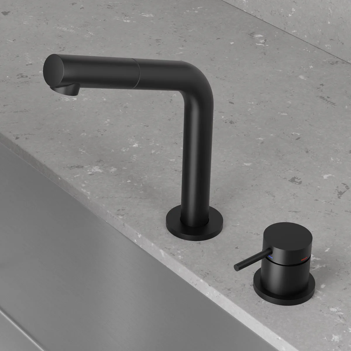 Tvättställsblandare Scandtap Steel Harmonized B2P