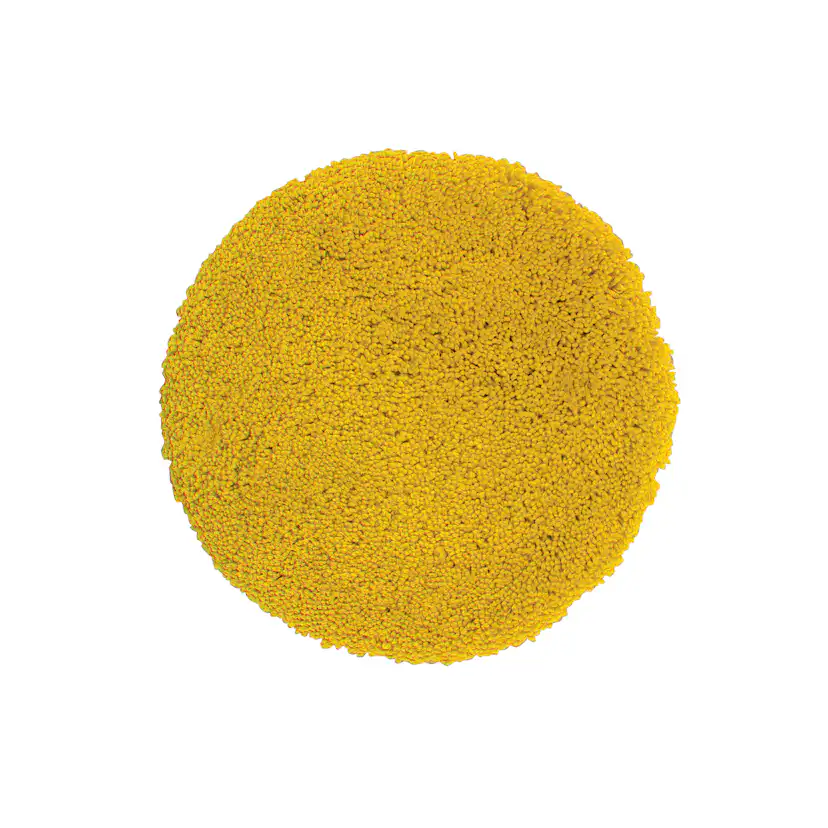 Badrumsmatta Highland saffran 60 cm rund Badrumsmatta Spirella Rund 60 Saffran