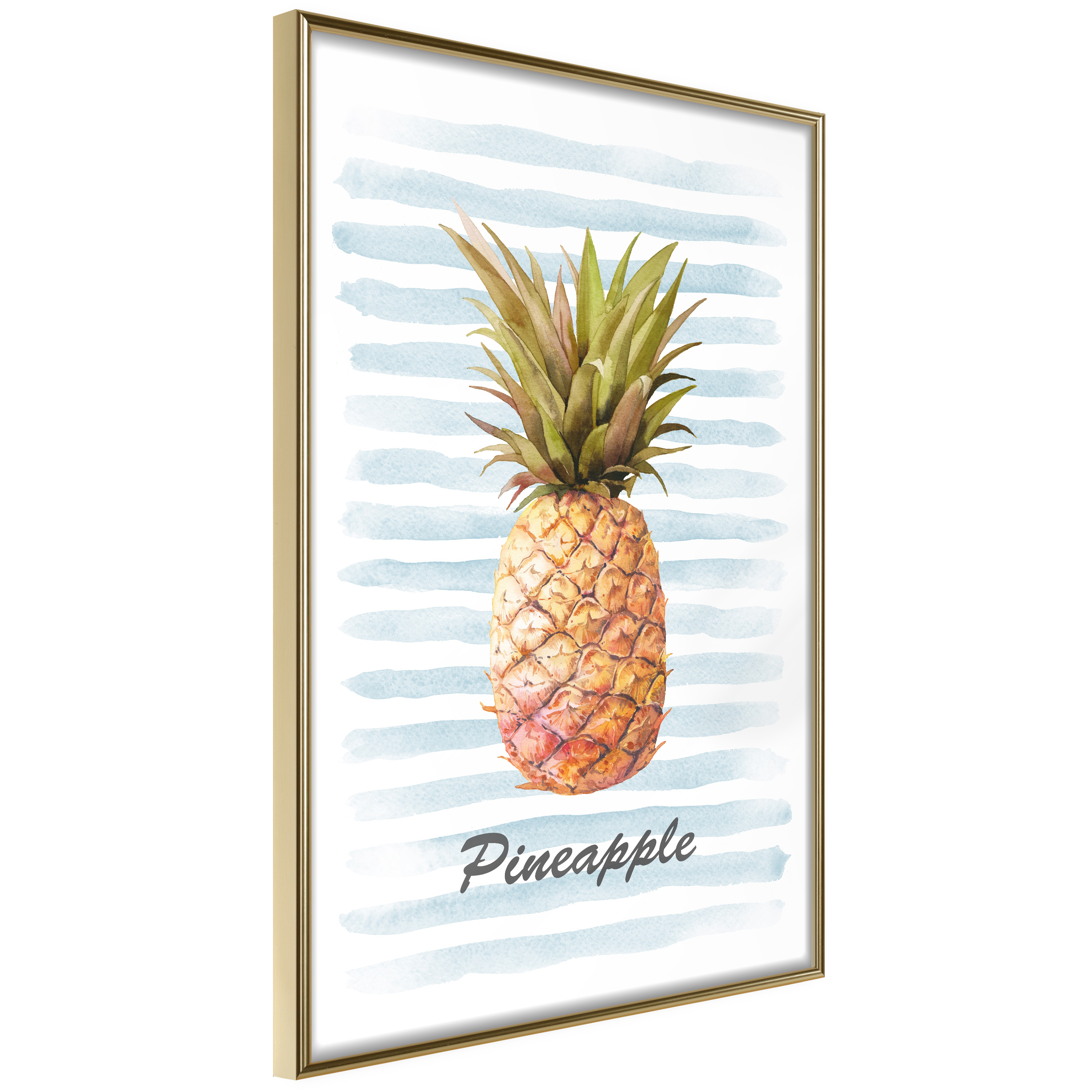 Poster Artgeist Affisch Pineapple and Stripes