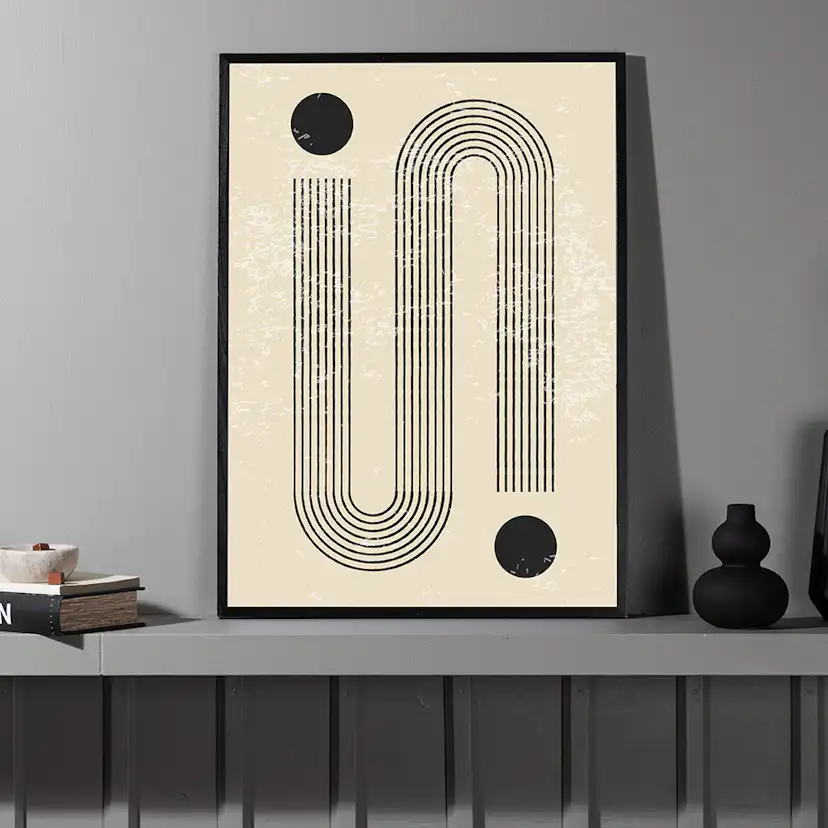 Poster - Pantheon - Beige - 50x70 50x70 cm