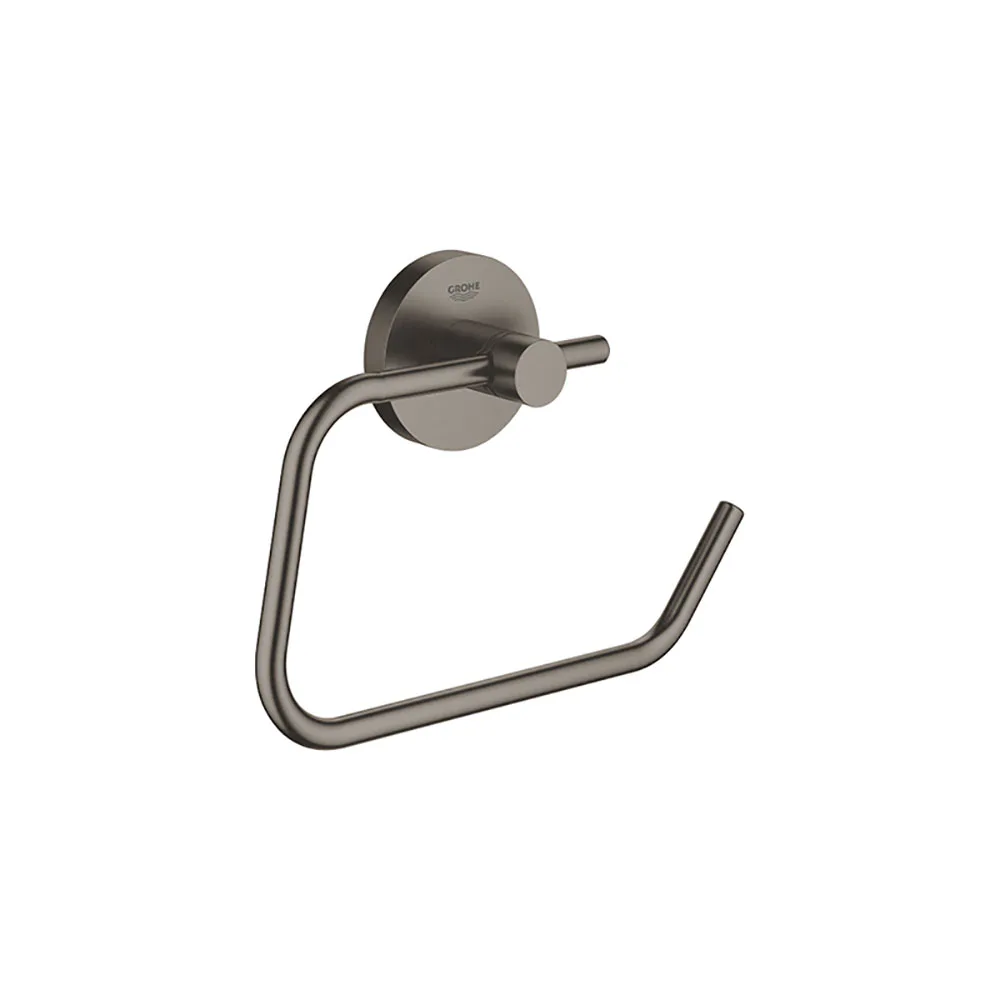 Grohe Essentials toalettpappershållare, Brushed Hard Graphi Svart