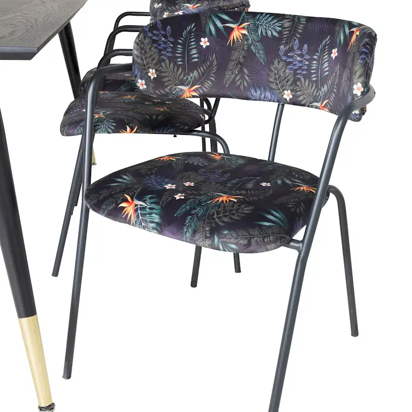 Matgrupp Venture Home Disa med 6 Aris Stolar Polyestertyg