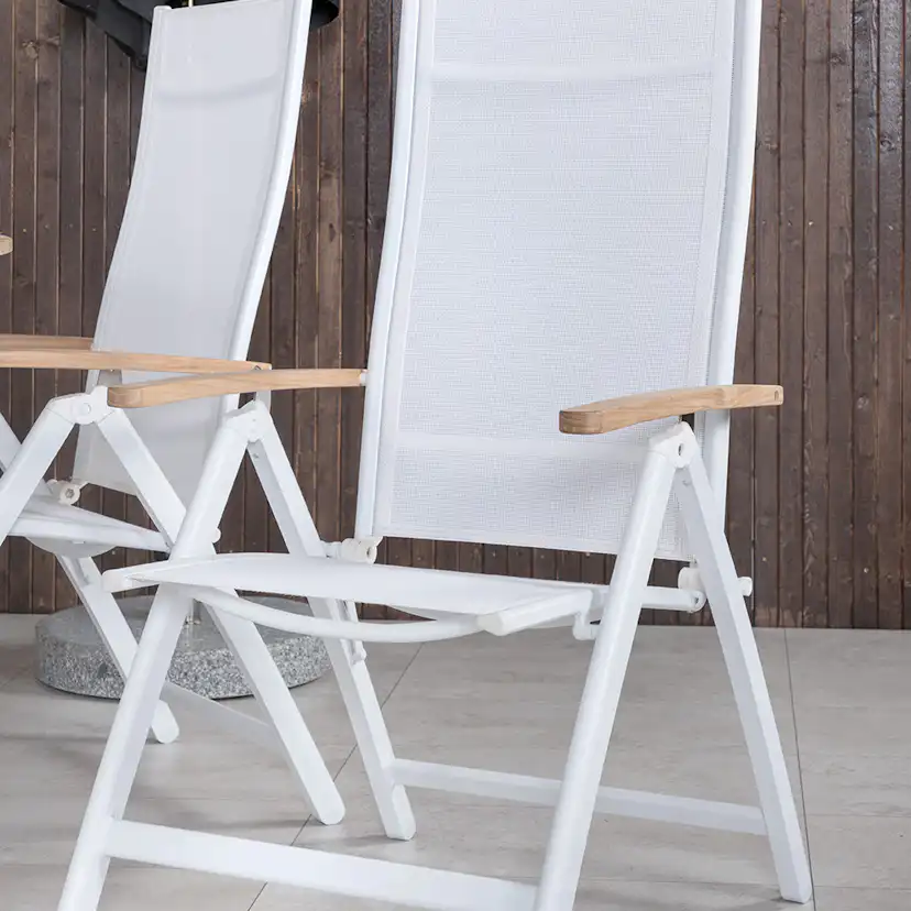 Matgrupp Venture Home Mendi Rund med 6 Pave Stolar