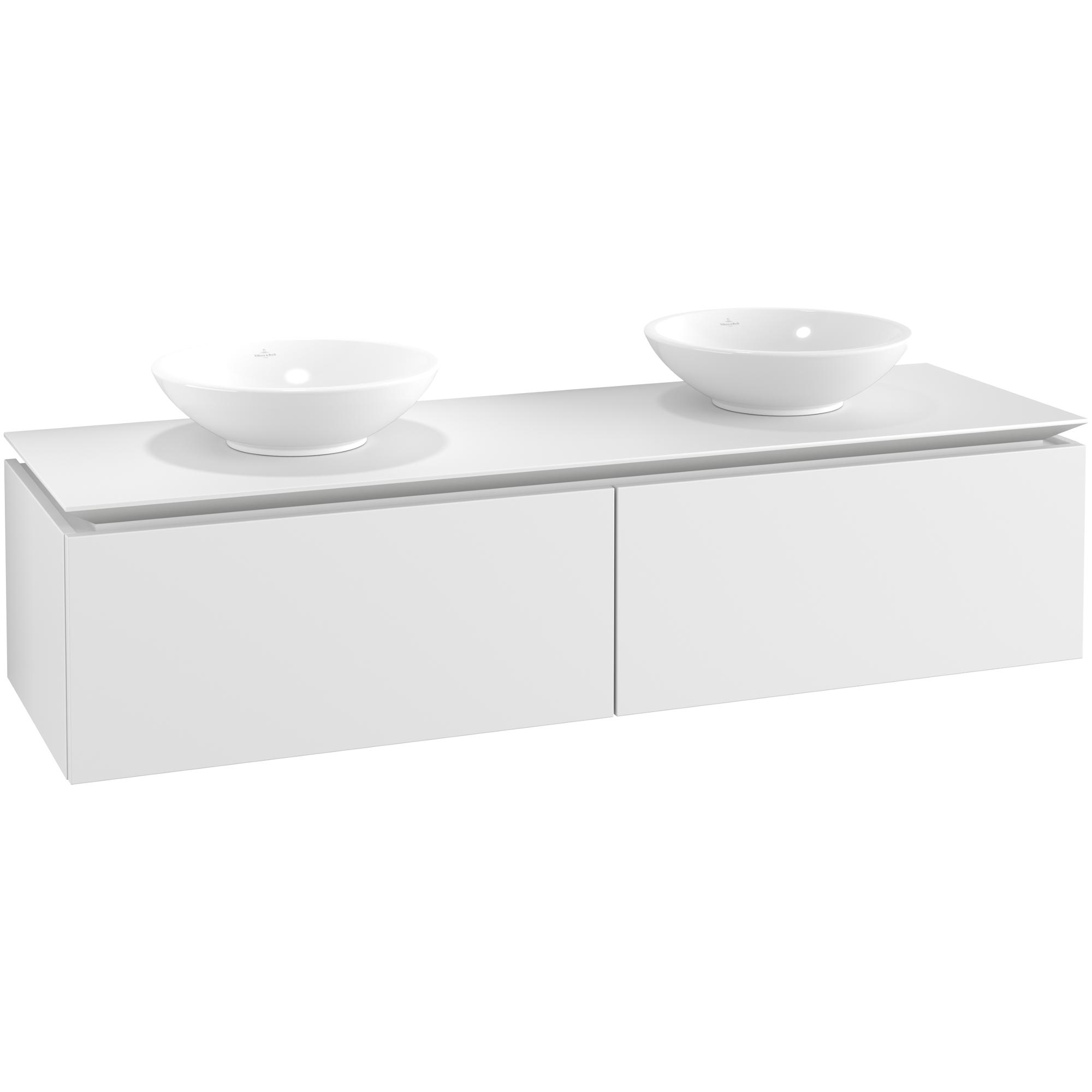 Tvättställsskåp Villeroy & Boch Legato Kompakt 1600 med 2 Lådor för Två Tvättställ från Memento