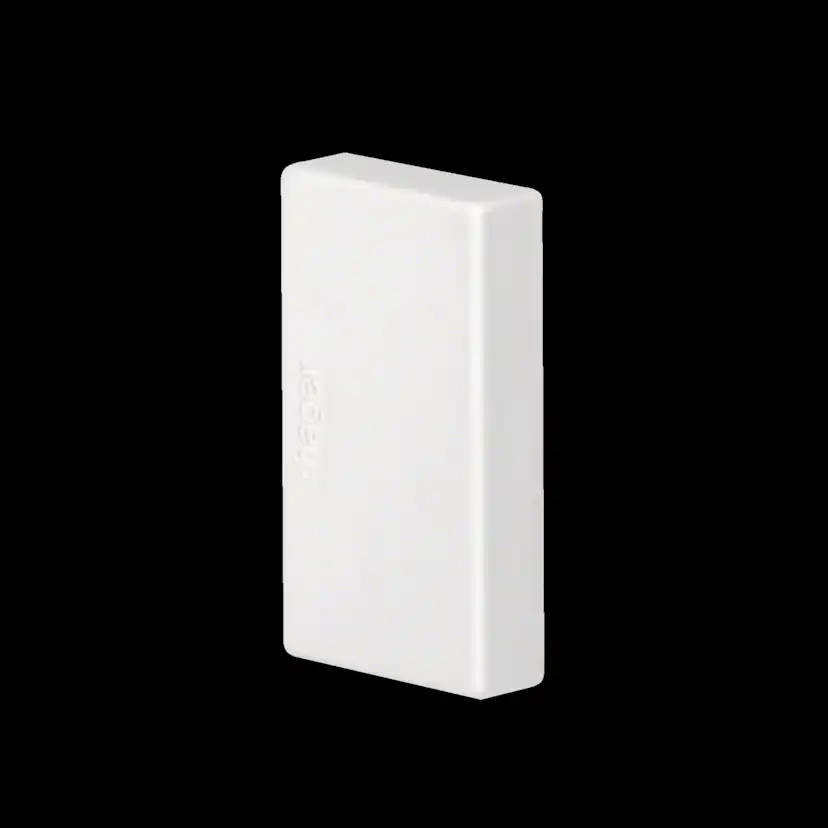 Ändstycke till Matarkanal Hager LF/LFH Flexibel 20 x 35 mm Halogenfri Vit RAL 9016
