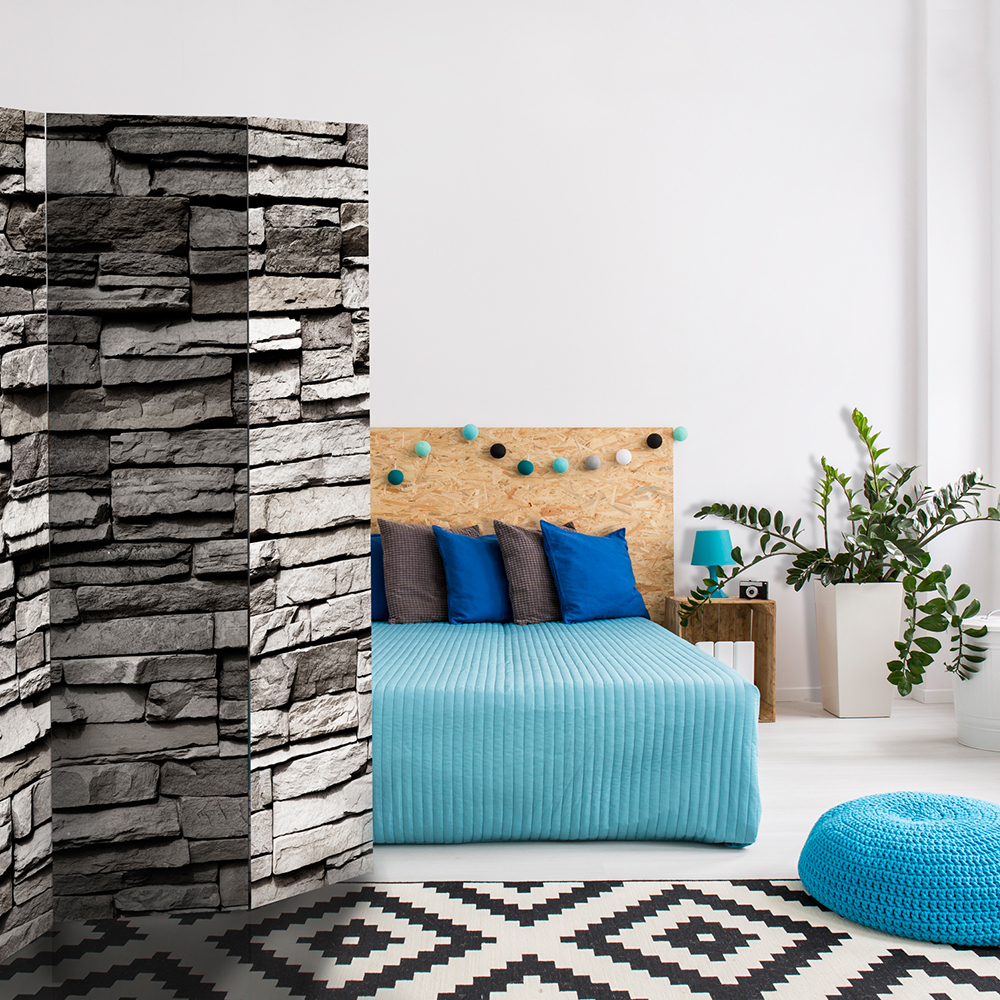 Rumsavdelare Skärmvägg Arkiio Stony Facade 135x172 cm