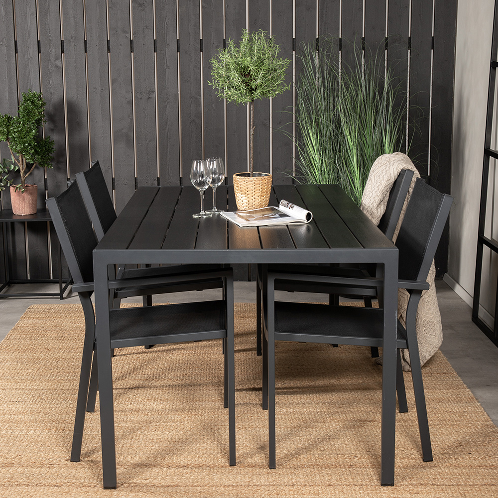 Matgrupp Utomhus Venture Home Bront 150 med 4 Copacabana KarmTrädgårdsstolar