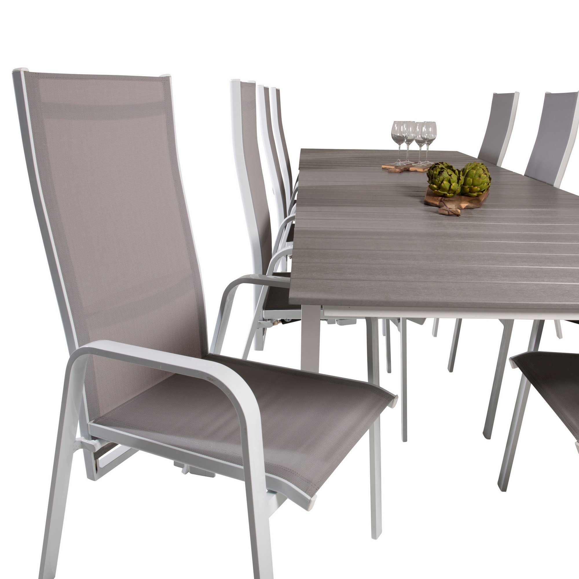 Matgrupp Venture Home Lova 224/324 med 8 Copacabana Stolar