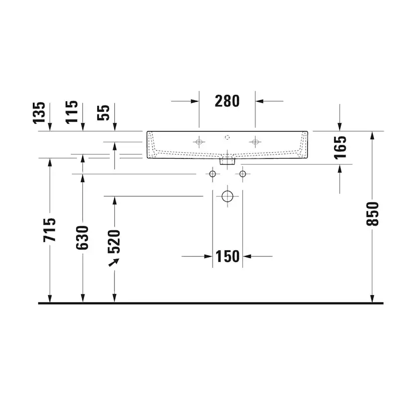 Tvättställ Duravit Vero Air
