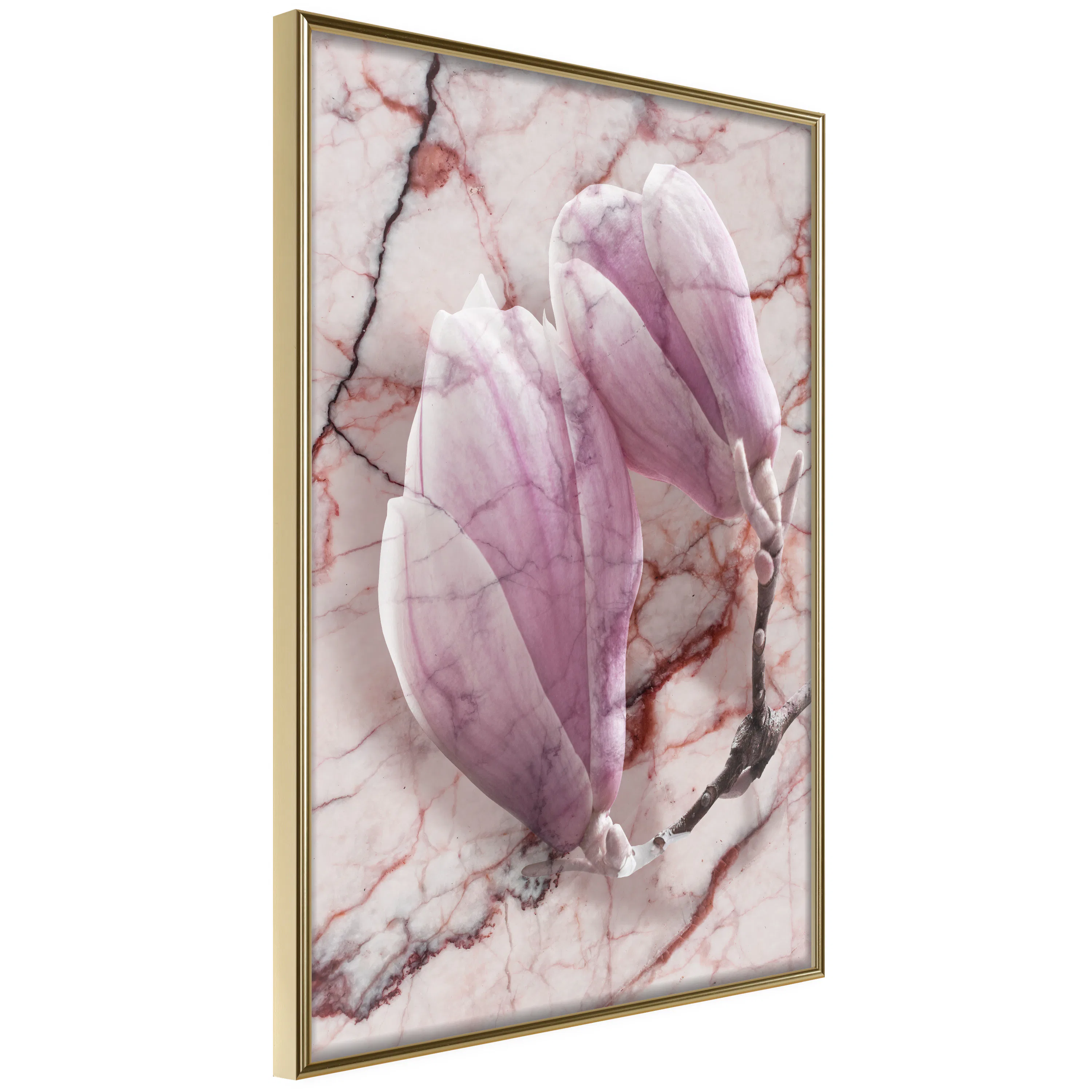 Poster Artgeist Affisch Marble Magnolia