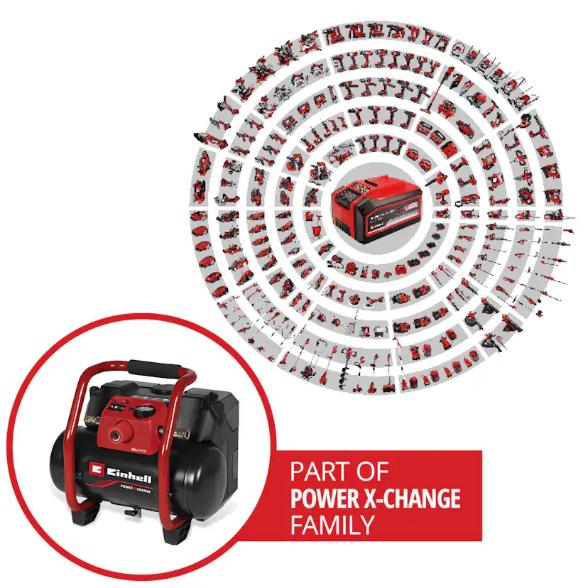 Kompressor Einhell TE-AC 36/150 Li OF-Solo Sladdlös utan Batteri