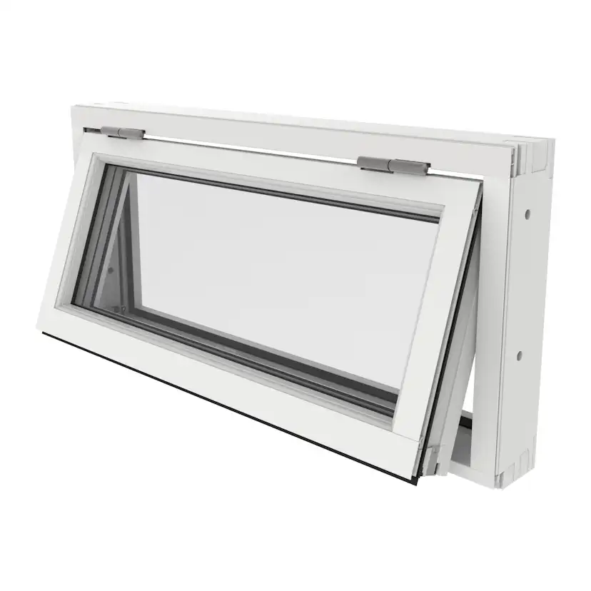 Överkantshängt Fönster Outline 3-Glas Aluminium