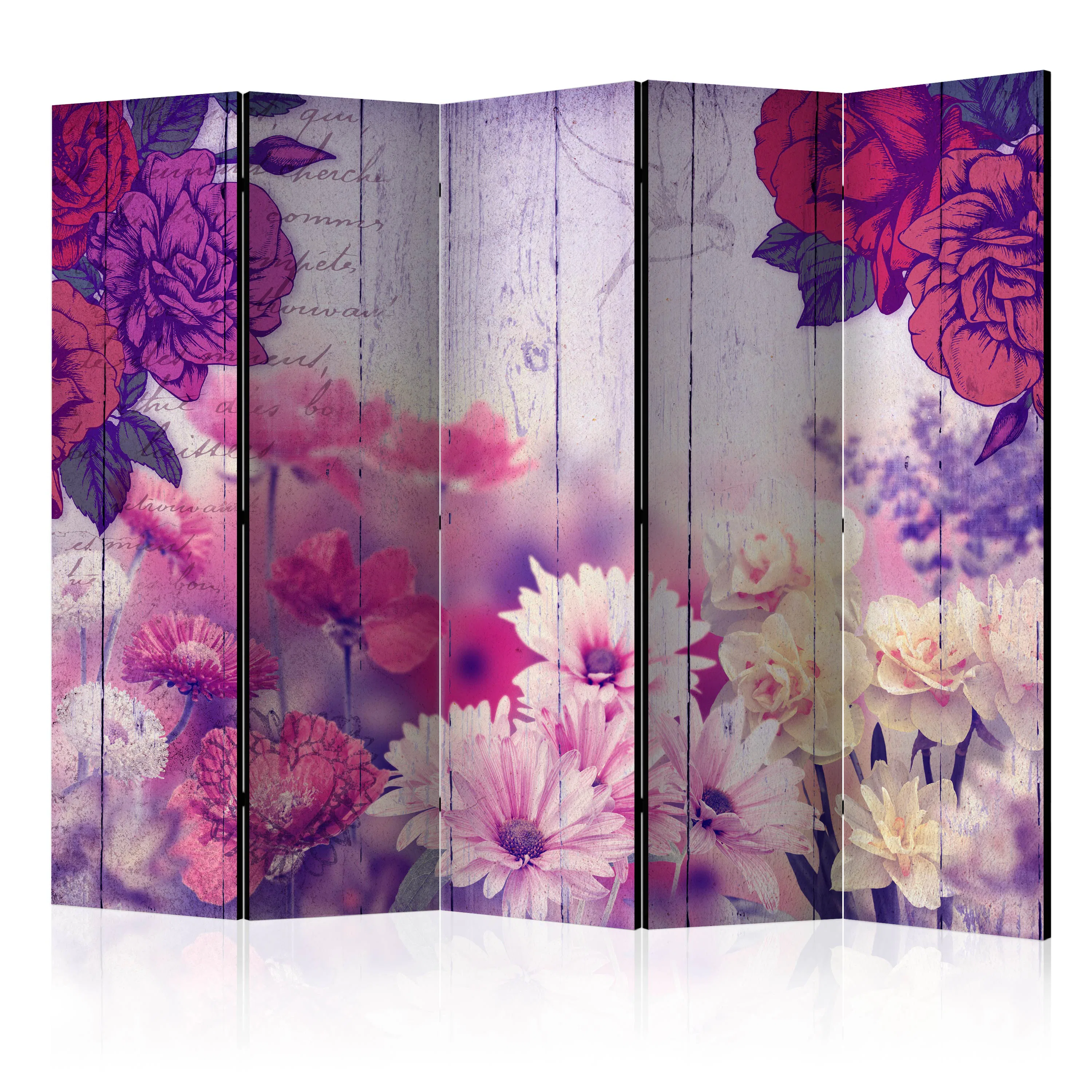 Rumsavdelare Skärmvägg Arkiio Flowers Memories II 225x172 cm