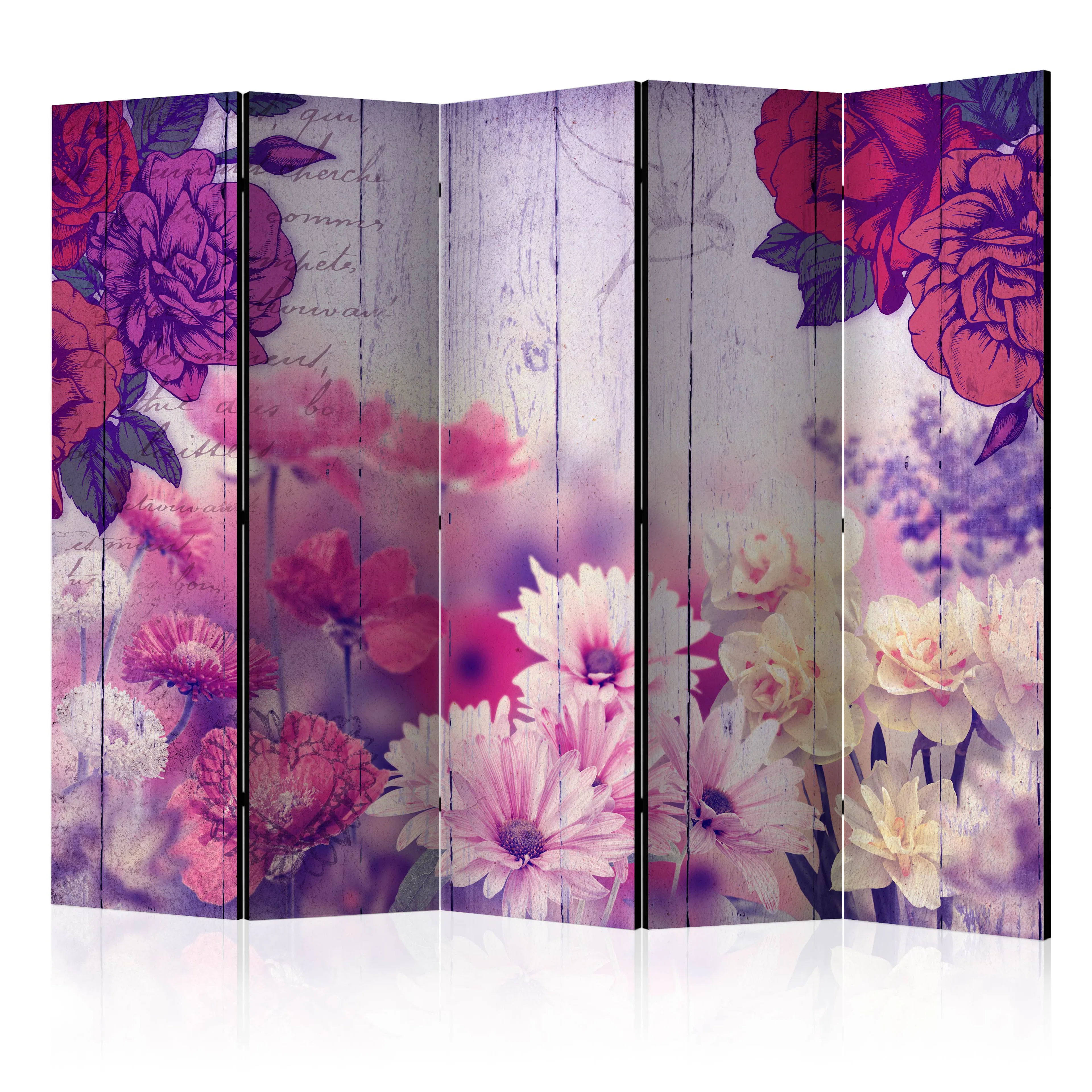 Rumsavdelare Skärmvägg Arkiio Flowers Memories II 225x172 cm