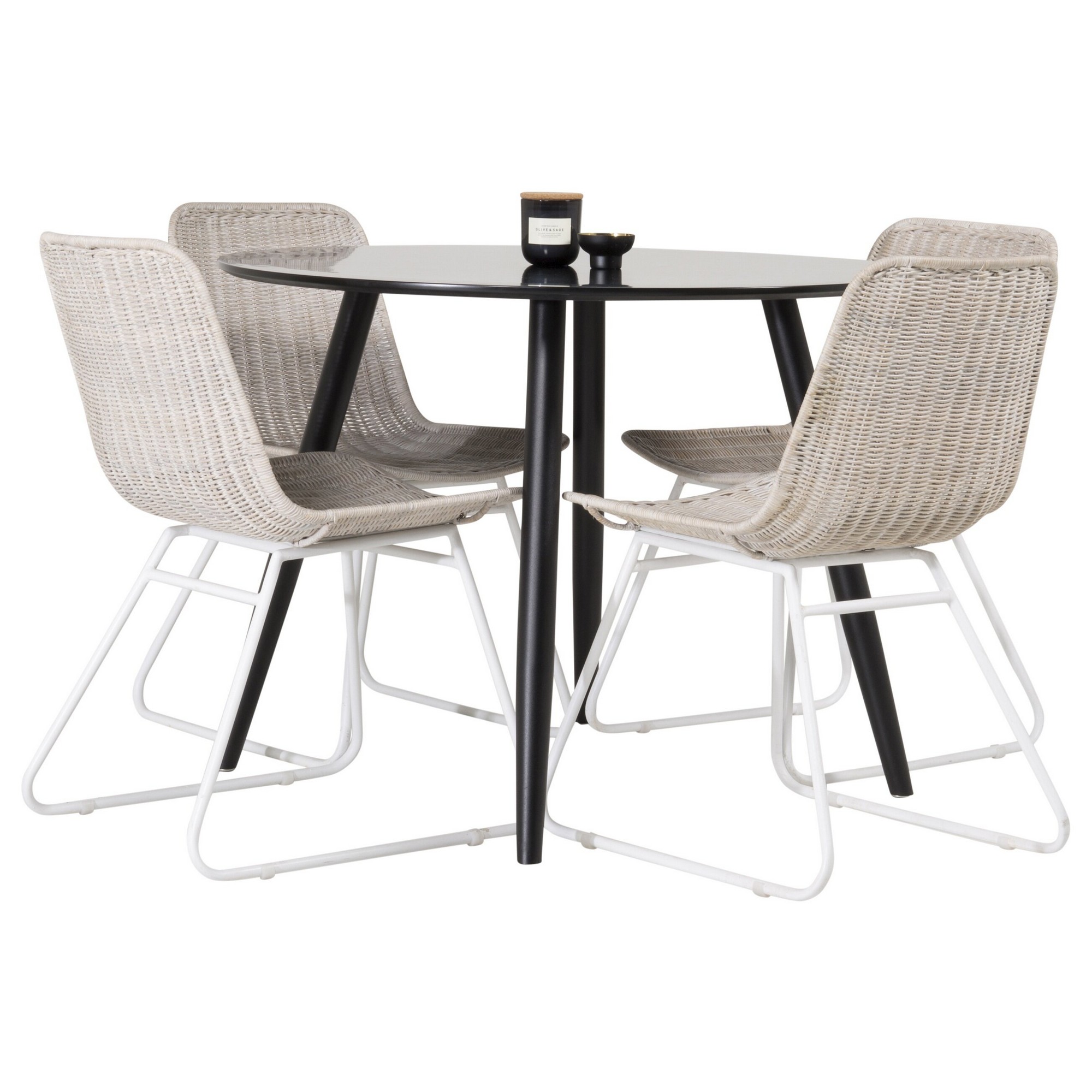 Matgrupp Venture Home Plaza med 4st Cirebon Stolar