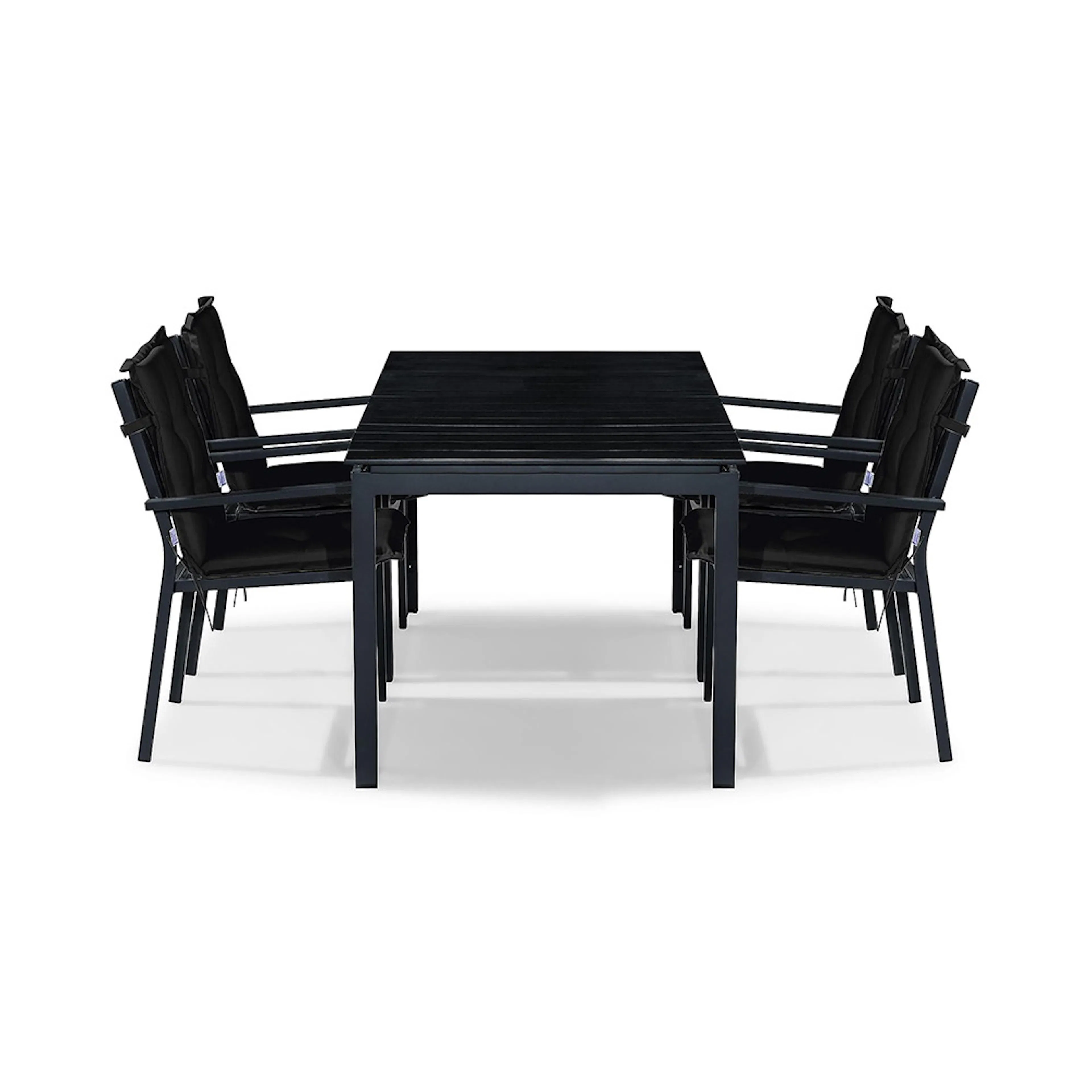 Matgrupp Comfort Garden Tunis 152-210x90 Aintwood med 4 Stapelstolar