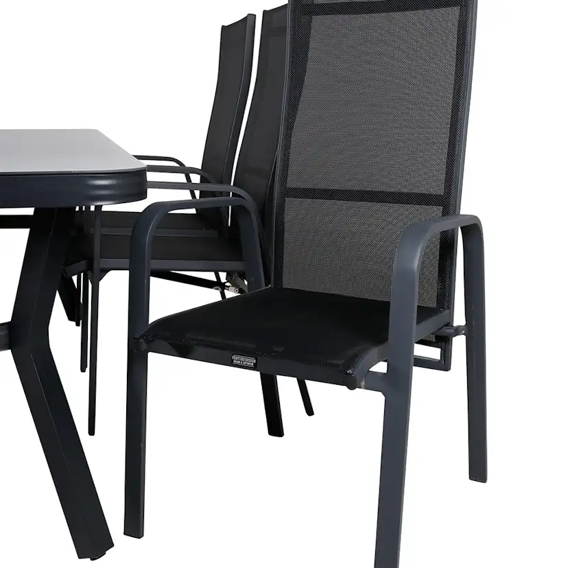 Matgrupp Venture Home Vyn med 6 Curz Matstolar