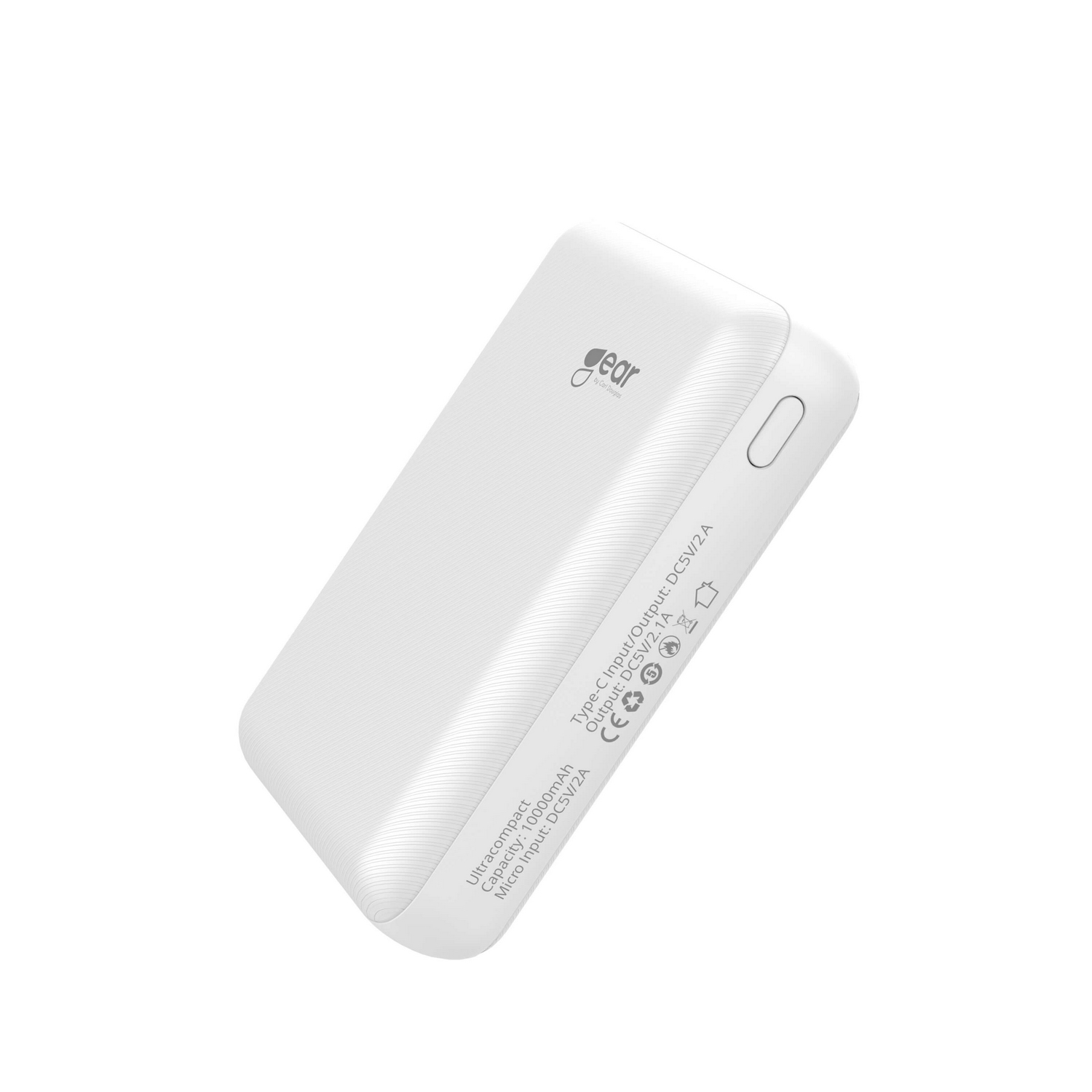 Powerbank Gear 10 000Mah Lipolymer Ultracompact 2.1A 1Xmicrousb Vit