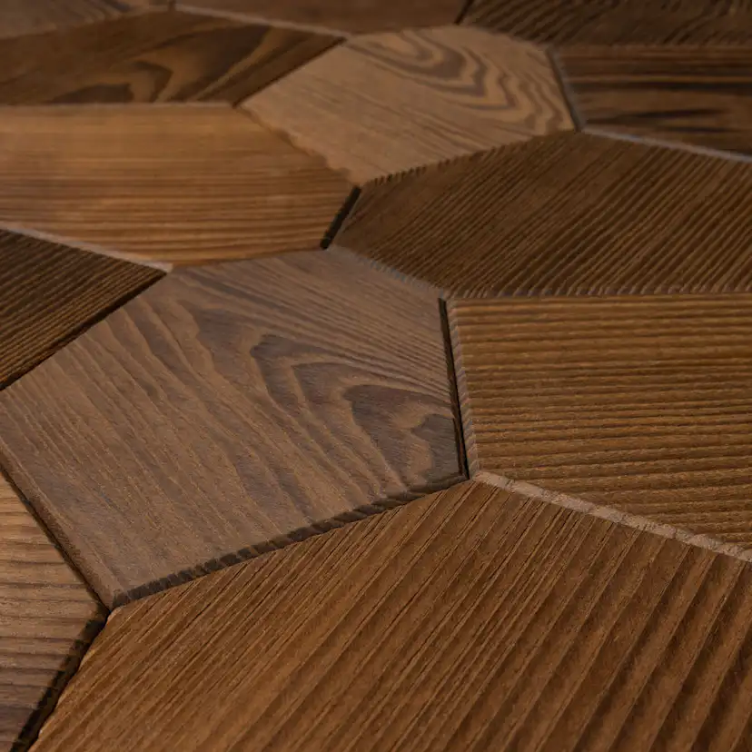 Hexagon Thermoash brushed Thermoash Borstad