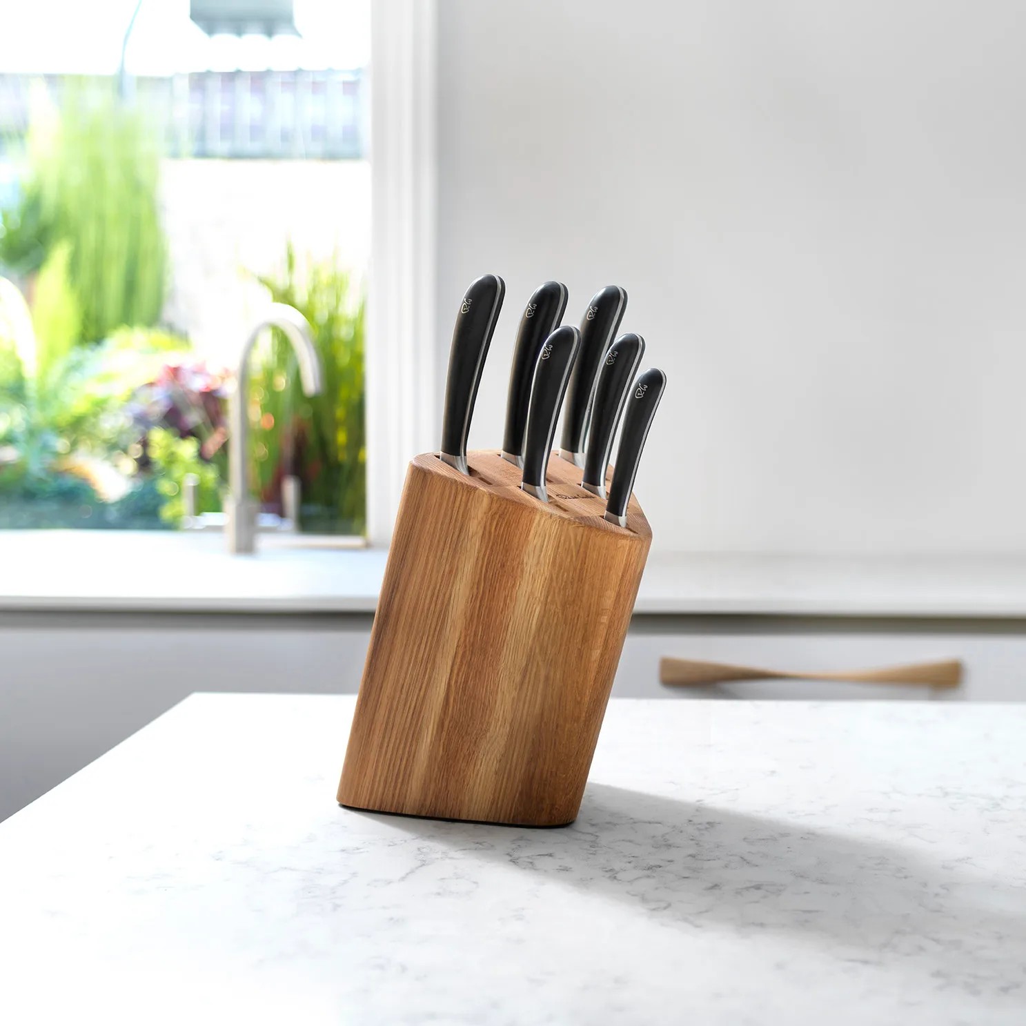 Knivblock Robert Welch Signature Prism Oak Set 7 Delar