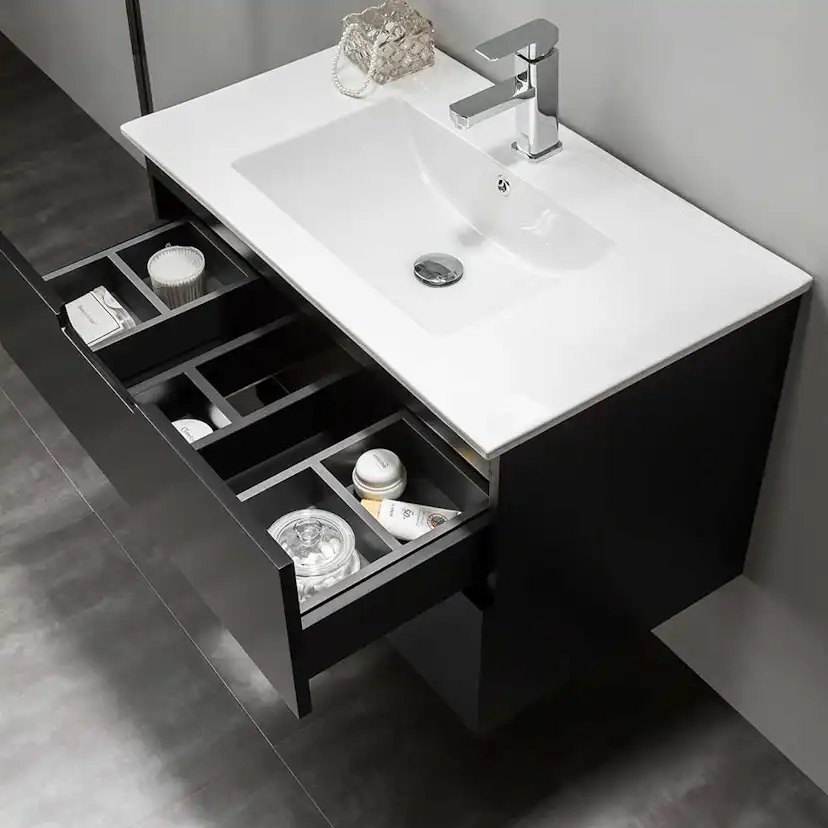 Tvättställskåp Bathlife Glädje Svart