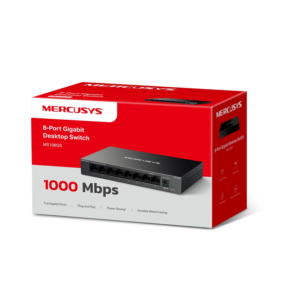Desktop Switch Mercusys MS108GS 8-Port Gigabit