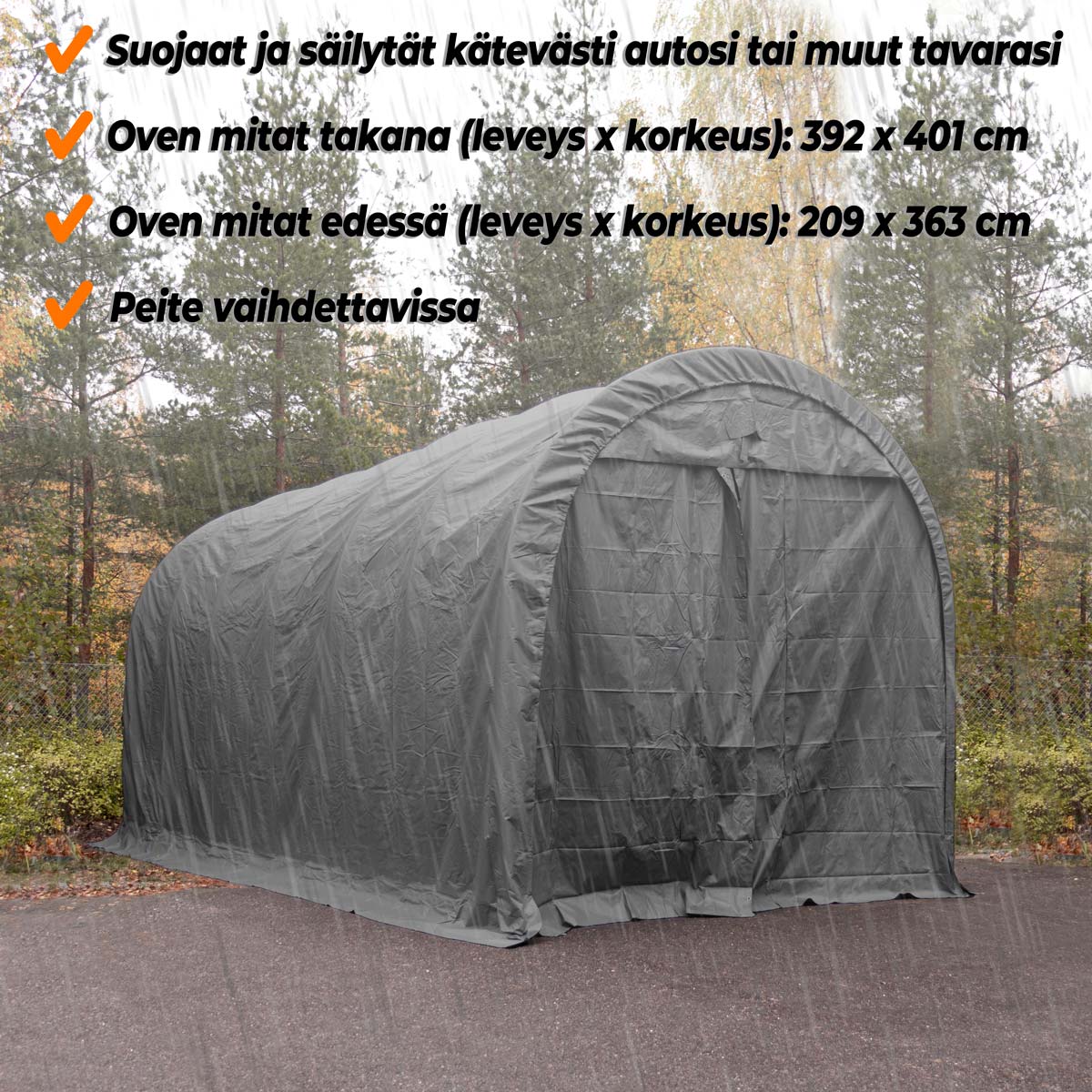Garagetält Fornorth 4x8m