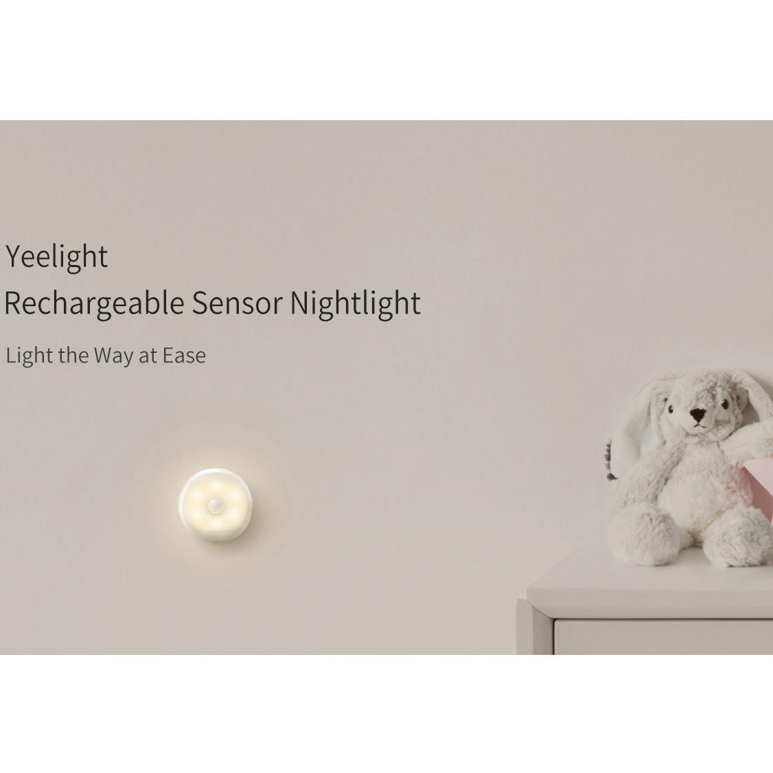 Nattlampa Yeelight Motion Sensor, Vit- Smart Belysning